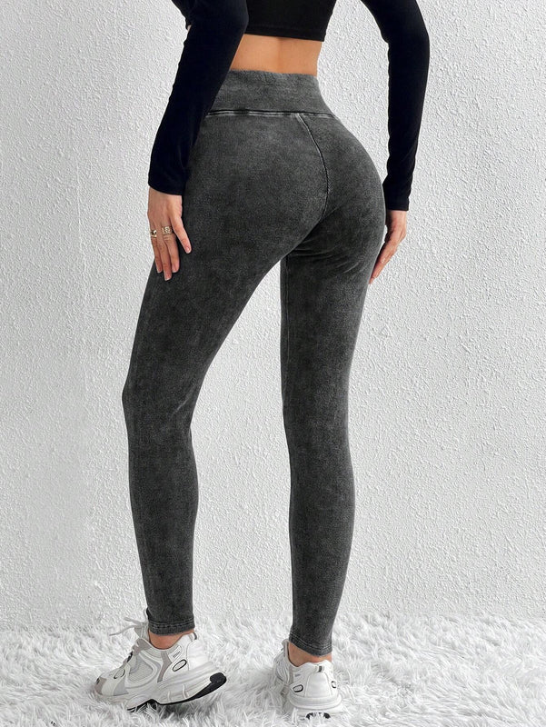 Essnce Pantalones Elasticos De Cintura Ancha Para Mujer Talla Grande