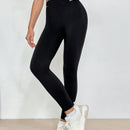 Leggings Con Estampado De Letras, Ajuste Ajustado