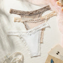 Conjunto De Ropa Interior De Tanga De Encaje Para Mujer