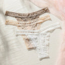 Conjunto De Ropa Interior De Tanga De Encaje Para Mujer
