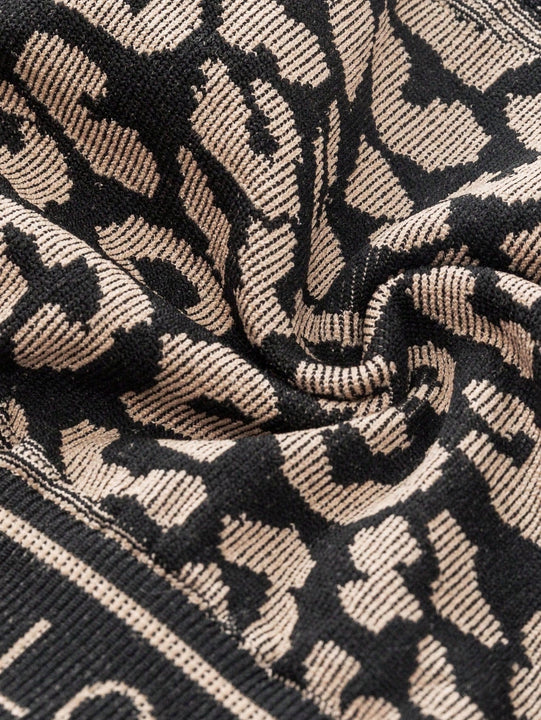 Top bandeau inconsutil con estampado de leopardo para mujeres