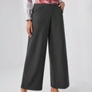 NZTSEVA Pantalones Palazzo Con Cintura Ancha En Camuflaje