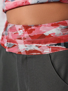 NZTSEVA Pantalones Palazzo Con Cintura Ancha En Camuflaje