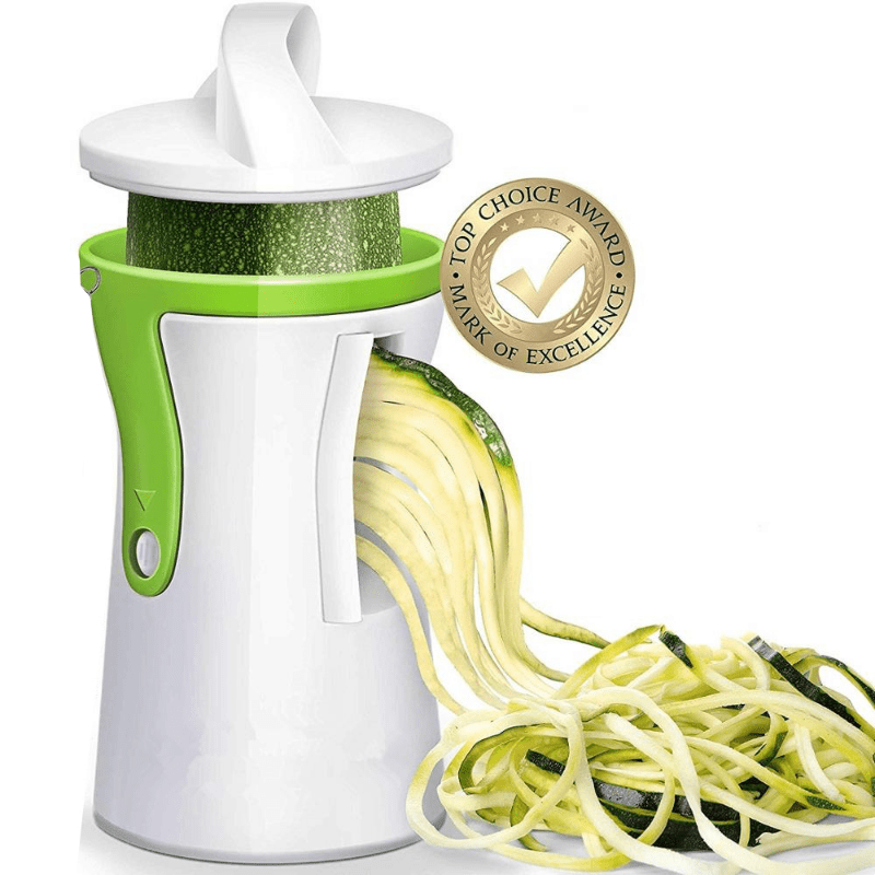 Creative Kitchen Espiralizador de Verduras - Portátil, Inalámbrico y Resistente para Fideos de Calabacín y Más