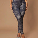 SXY 1 Pieza Pantalones Ajustados Con Estampado Grafico
