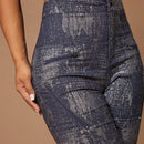 SXY 1 Pieza Pantalones Ajustados Con Estampado Grafico