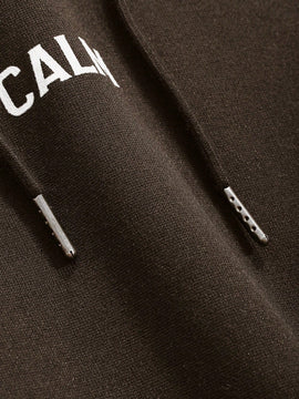 Dazy sudadera con capucha minimalista con estampado de letras para mujer, uso casual diario
