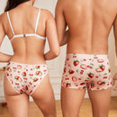Tangas Triangulares Con Estampado De Fresas