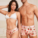Tangas Triangulares Con Estampado De Fresas