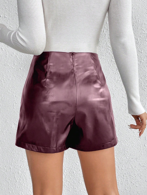 Frenchy Falda Pantalon Con Dobladillo Irregular Para Mujer