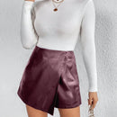 Frenchy Falda Pantalon Con Dobladillo Irregular Para Mujer