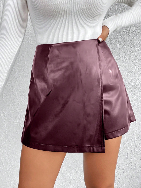 Frenchy Falda Pantalon Con Dobladillo Irregular Para Mujer