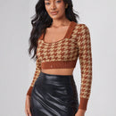 ELPIDA Jersey Corto Con Patron Houndstooth