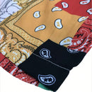 Shorts de playa sueltos casuales con estampado de flores de paisley y nueces de diseno europeo y americano para mujeres en verano