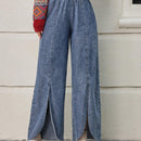 LUNE Pantalones De Mezclilla Para Mujer Con Dobladillo Dividido