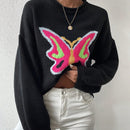Essnce Jersey De Hombro Caido Con Estampado De Mariposas Para Mujer