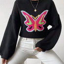 Essnce Jersey De Hombro Caido Con Estampado De Mariposas Para Mujer