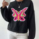 Essnce Jersey De Hombro Caido Con Estampado De Mariposas Para Mujer