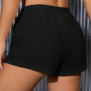 Shorts De Cintura Con Corbata Para Mujeres