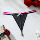 Tanga De Diseno De Lazo Para Mujer Con Bloque De Color