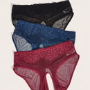 Classic Sexy 3 Unids/paquete Ropa Interior De Mujer Con Bordado