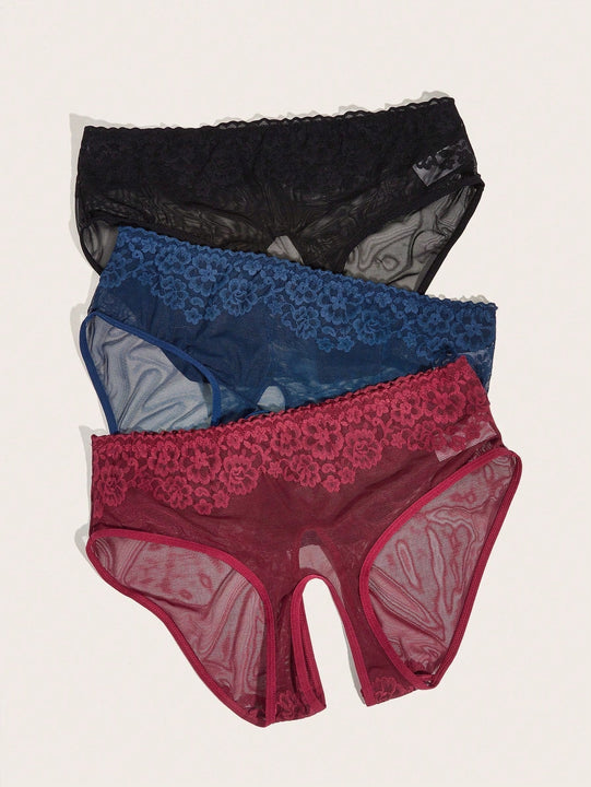 Classic Sexy 3 Unids/paquete Ropa Interior De Mujer Con Bordado