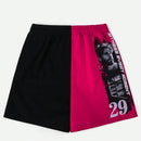 Coolane Shorts deportivos con estampado de letra de color combinado