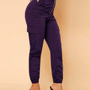 SXY Pantalones De Bolsillo Tejidos