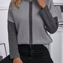 EMERY ROSE Jersey Con Cuello De Abrigo Y Contraste