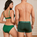 CoupledUp Conjunto De Lenceria Elegante Con Ribete De Encaje Para Mujer