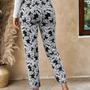Pantalones De Bolsillo Inclinados Con Estampado Paisley