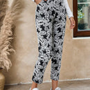 Pantalones De Bolsillo Inclinados Con Estampado Paisley