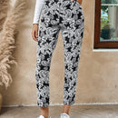 Pantalones De Bolsillo Inclinados Con Estampado Paisley