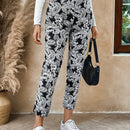 Pantalones De Bolsillo Inclinados Con Estampado Paisley