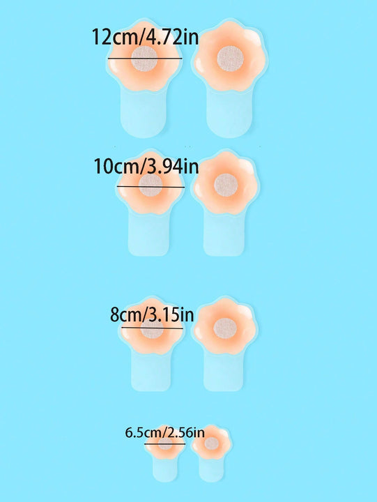 1 Par De Cubrepezones/pezoneras/pads De Silicona Reutilizables Autoadhesivos Para Vestidos Strapless Y Sin Espalda De Mujeres, Soporte Y Pegatinas Protectoras Para Los Senos