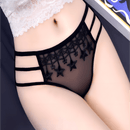 Tanga Sexy De Encaje, Estrella De Bajo Ascenso Con Colgante Transparente De Malla Transpirable Para El Verano