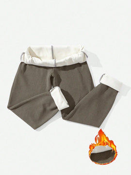 Pantalones Largos De Ajuste Delgado Con Bordado De Letras