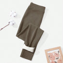 Pantalones Largos De Ajuste Delgado Con Bordado De Letras