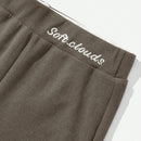 Pantalones Largos De Ajuste Delgado Con Bordado De Letras