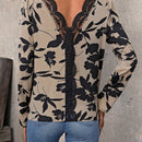 LUNE Camisa De Malla Con Bordado Y Estampado Floral Para Mujer