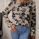 LUNE Camisa De Malla Con Bordado Y Estampado Floral Para Mujer
