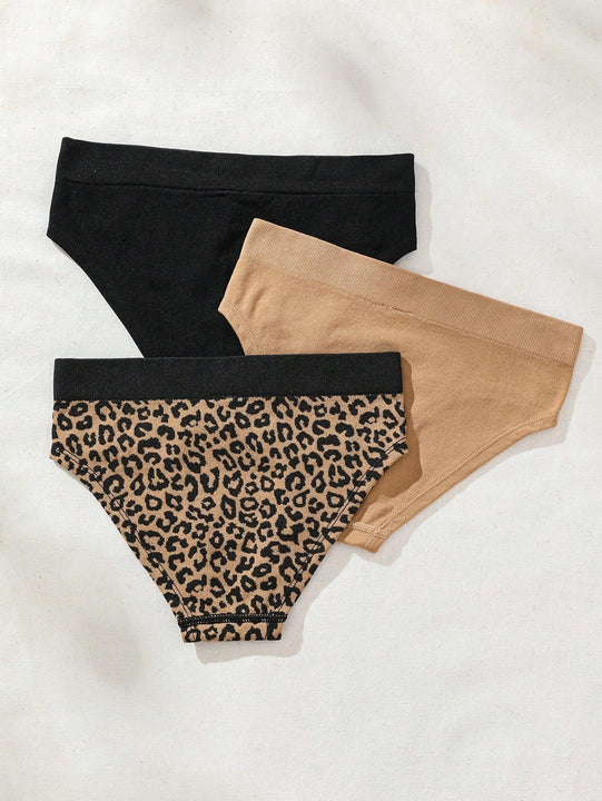 Conjunto De Ropa Interior Femenina De Tres Braguitas, Comodo