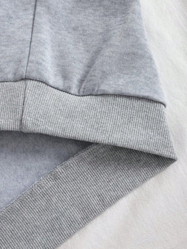 Slayr sudadera con capucha casual de invierno para mujer con estampado de lema