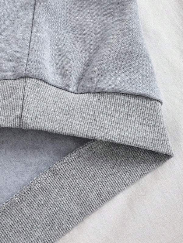 Slayr sudadera con capucha casual de invierno para mujer con estampado de lema