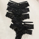 Conjunto de ropa interior romantica y sensual de diseno de encaje para mujeres (5 piezas)