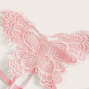 ROMWE Kawaii Tanga Adornada Con Forma De Mariposa De Encaje Para Mujer