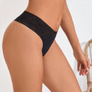 Lenceria De Tanga Decorada Con Encaje Y Parche De Lazo