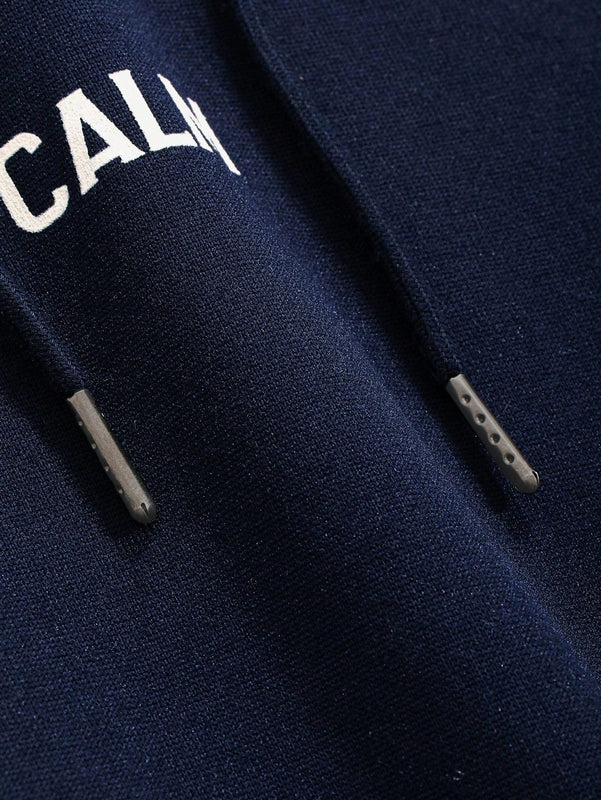 Dazy sudadera con capucha minimalista con estampado de letras para mujer, uso casual diario