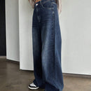 DAZY Jeans Lavados De Cintura Alta Y Pierna Ancha
