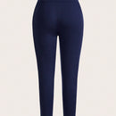 LUNE Pantalones Elasticos Skinny Con Rayas En Los Lados Y Detalle De Nudo En La Cintura Para Mujeres